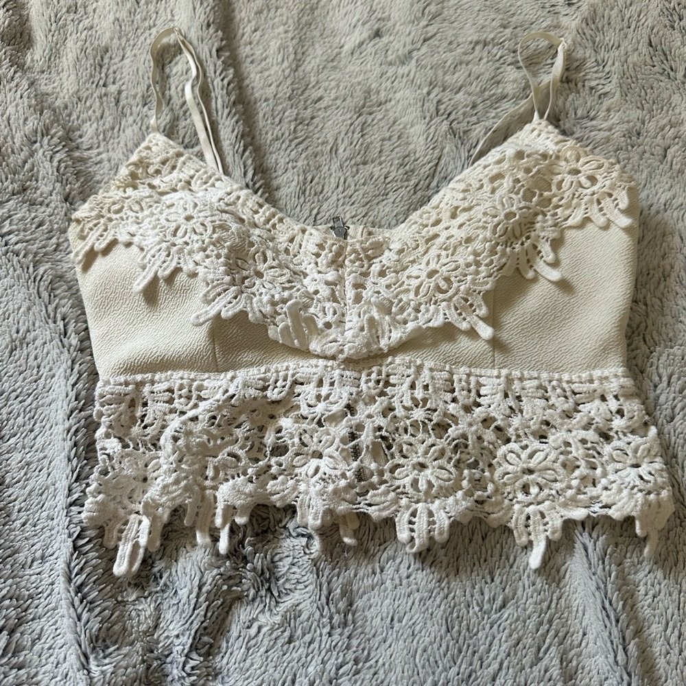 Laced Cropped Top